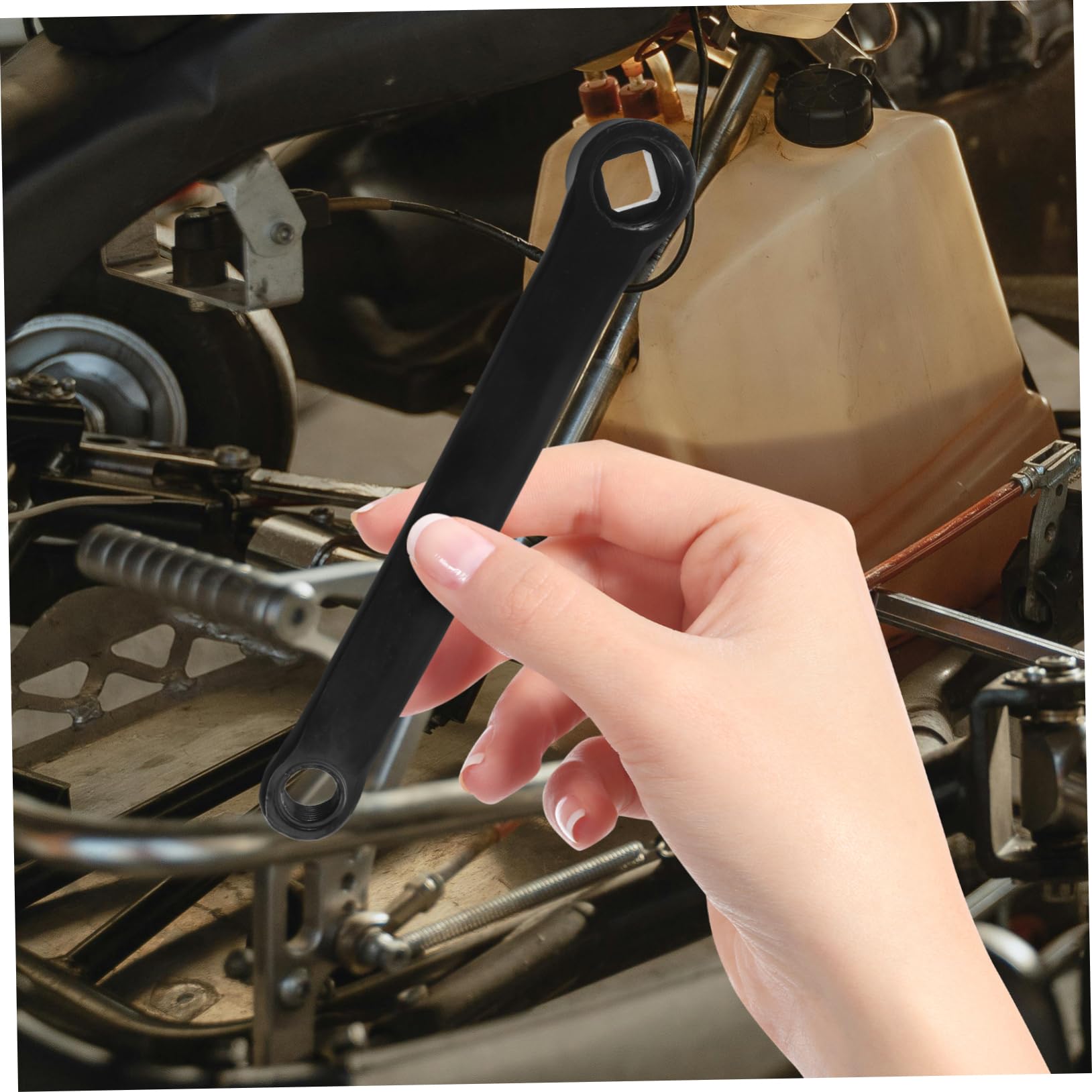 TOYANDONA Set Guarnitura Bici da Corsa Corona Robusta in Metallo e Braccio Pedivella Foro Quadrato, Kit di Sostituzione Guarniture per Riparazione Biciclette, Adatto per Ciclisti e Uso Outdoor