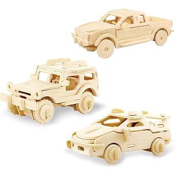 Georgie Porgy Wooden 3D Puzzle Collection Puzzle Model Kit Building Kit Wooden Craft Children Educational Toy DIY Gift Pack 3