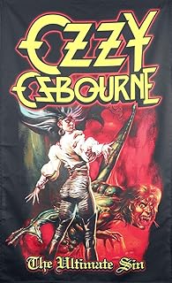 Ozzy Osbourne Flag The Ultimate SIN Poster Flag Fabric 42x28 inch