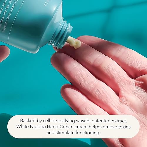 Miniatura 6 de Onsen Crema de manos japonesa antienvejecimiento – Loción reafirmante para manos con enzima de flor de pagoda, infusión de extracto de wasabi, ácido