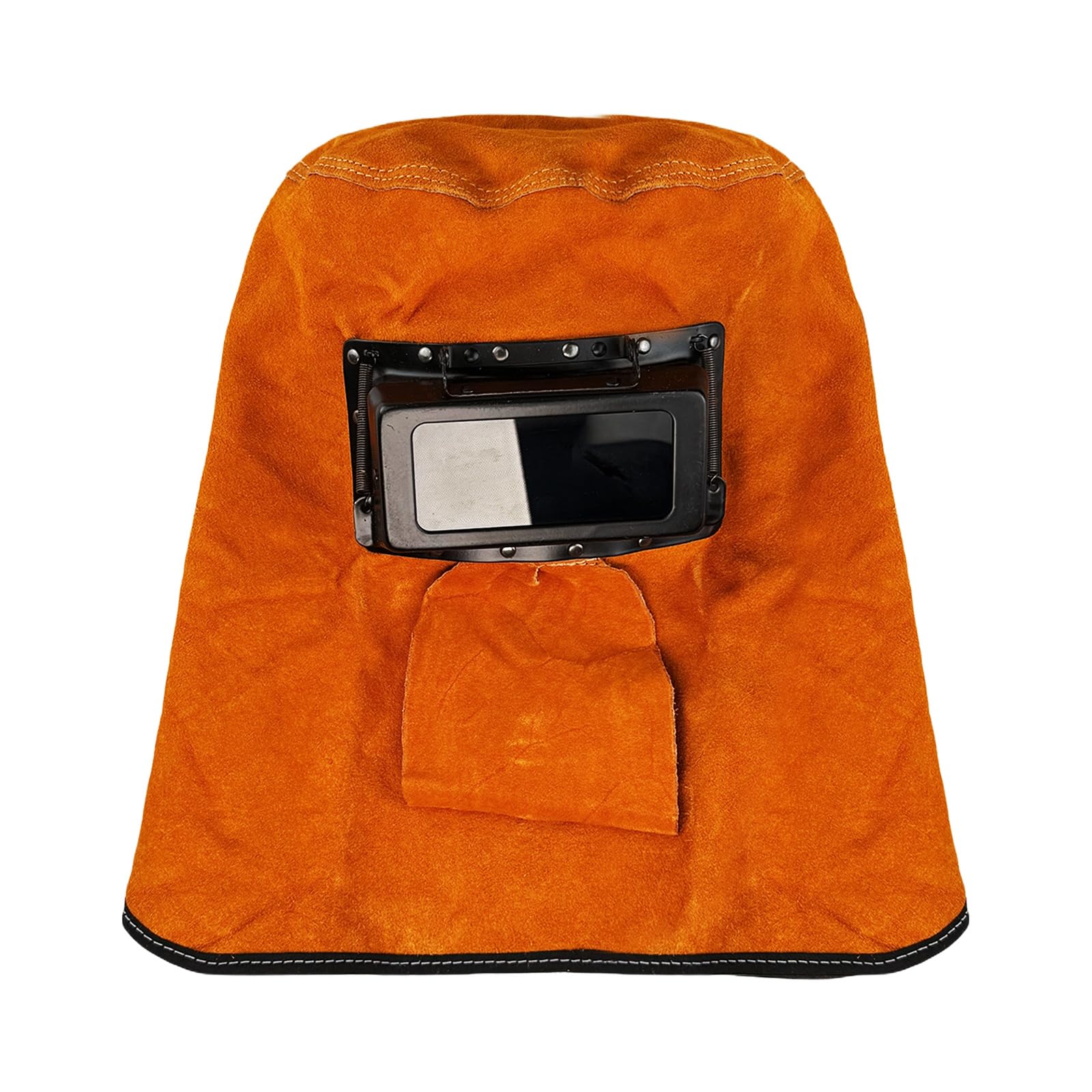 Welding Helmet Mask, Leather Welding Helmet Protection Mask with Flip Open Lens, Breathable Welding Hood Work Hat for Welding Workplaces