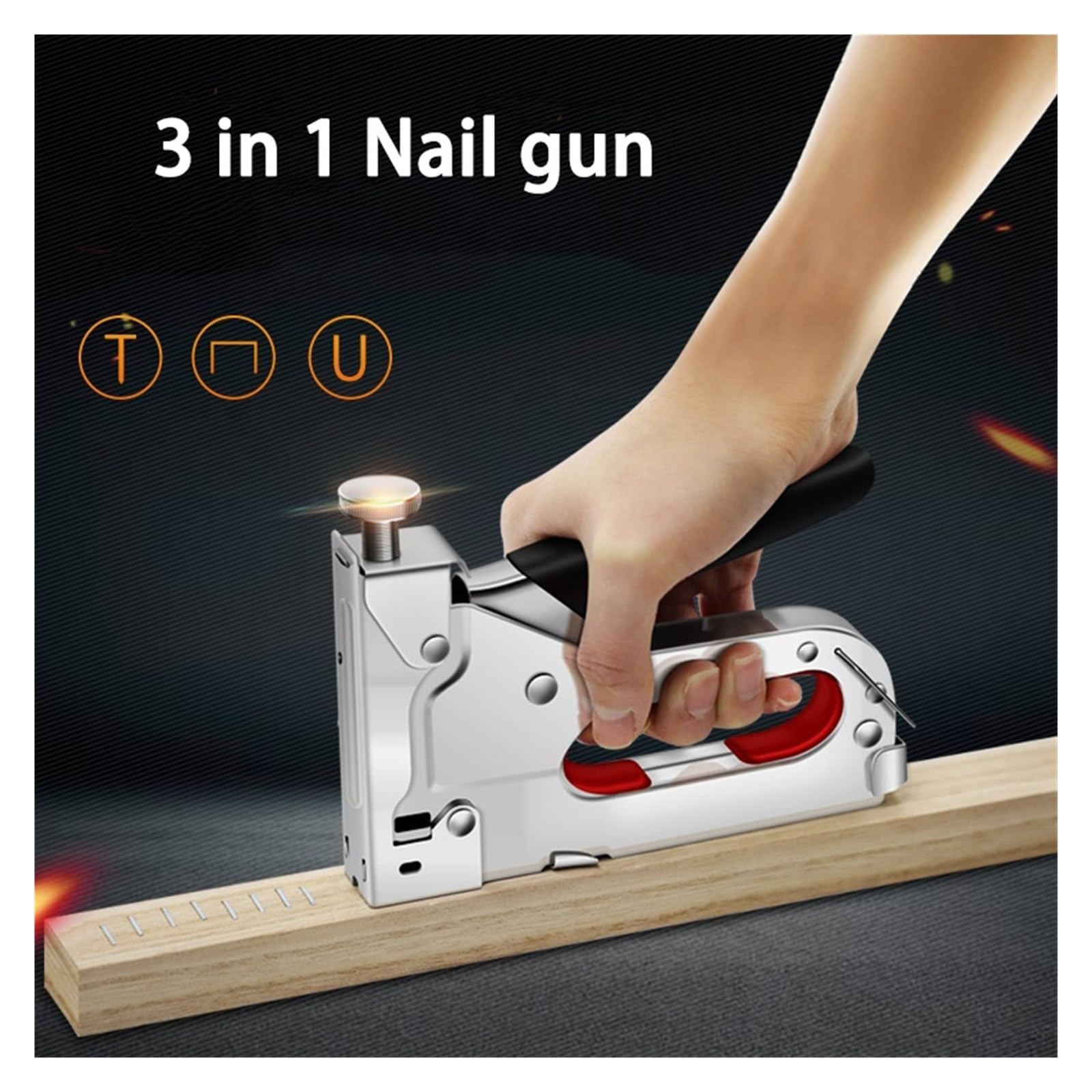 Zszywacz Zszywacz 3 W 1 O Dużej Wytrzymałości Ze Zszywkami Do Usuwania Zszywaczy Do Obróbki Drewna Diy Mebli Ręczny Zszywacz Zszywacz Do mocowania materiałów, dekoracji, stolarki