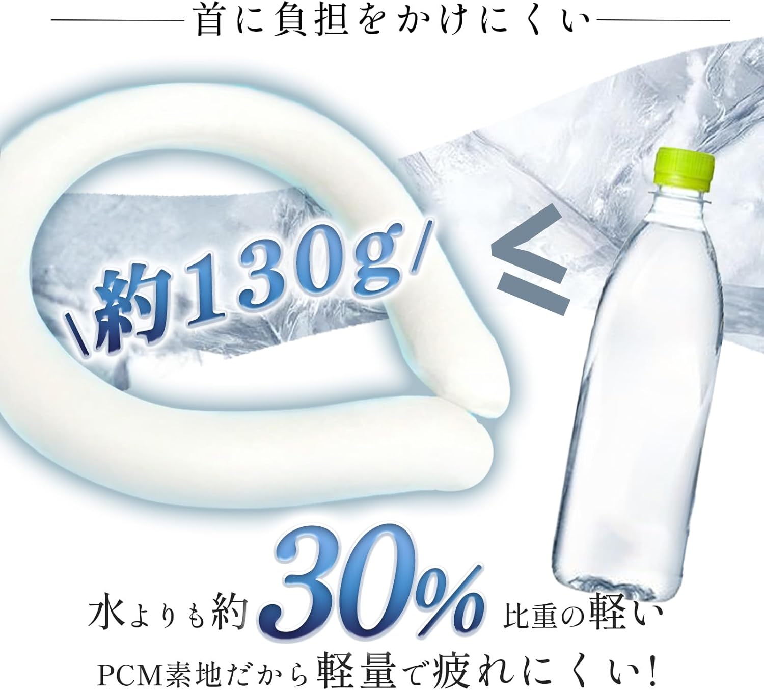 【REACH認証済・PCM含有量7割増量済】アイスネックリング クールリング 子供【28度で自然凍結】首ひんやりグッズ キッズ リング クールネックリング 首掛け 爽快 暑さ対策 ネッククーラー 首 冷却リング アイスパック 冷感リング 涼しい 長持ち アイスネックバンド 繰り返し使用 ひんやりグッズ 冷感 結露しない 暑さ対策 室外作業 花火大会 スポーツ観戦 アウトドア 男女兼用 大人用