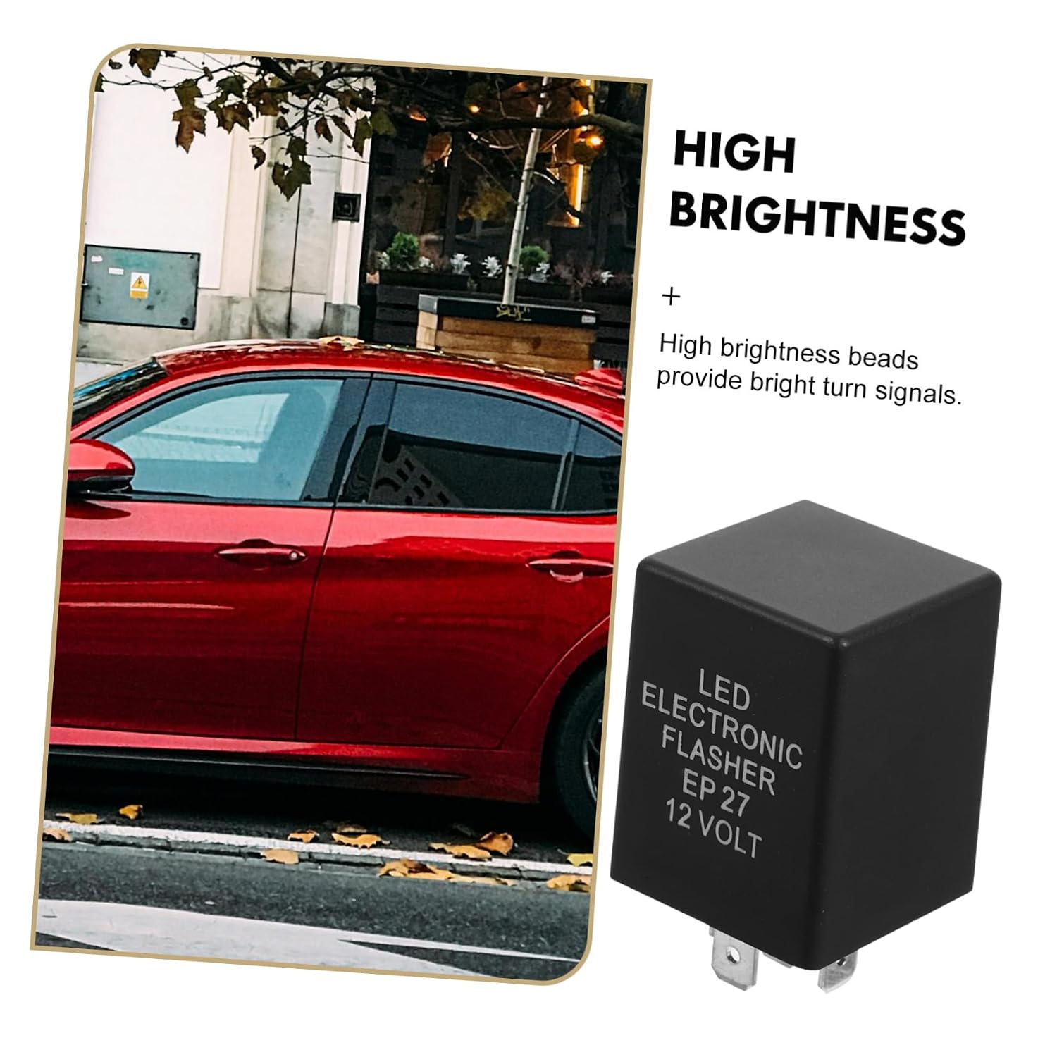 LED Pin Flasher Relay for Automotive Turn Signal Replacement Relay Durable and Reliable Car Part for Enhanced Visibility and Safety