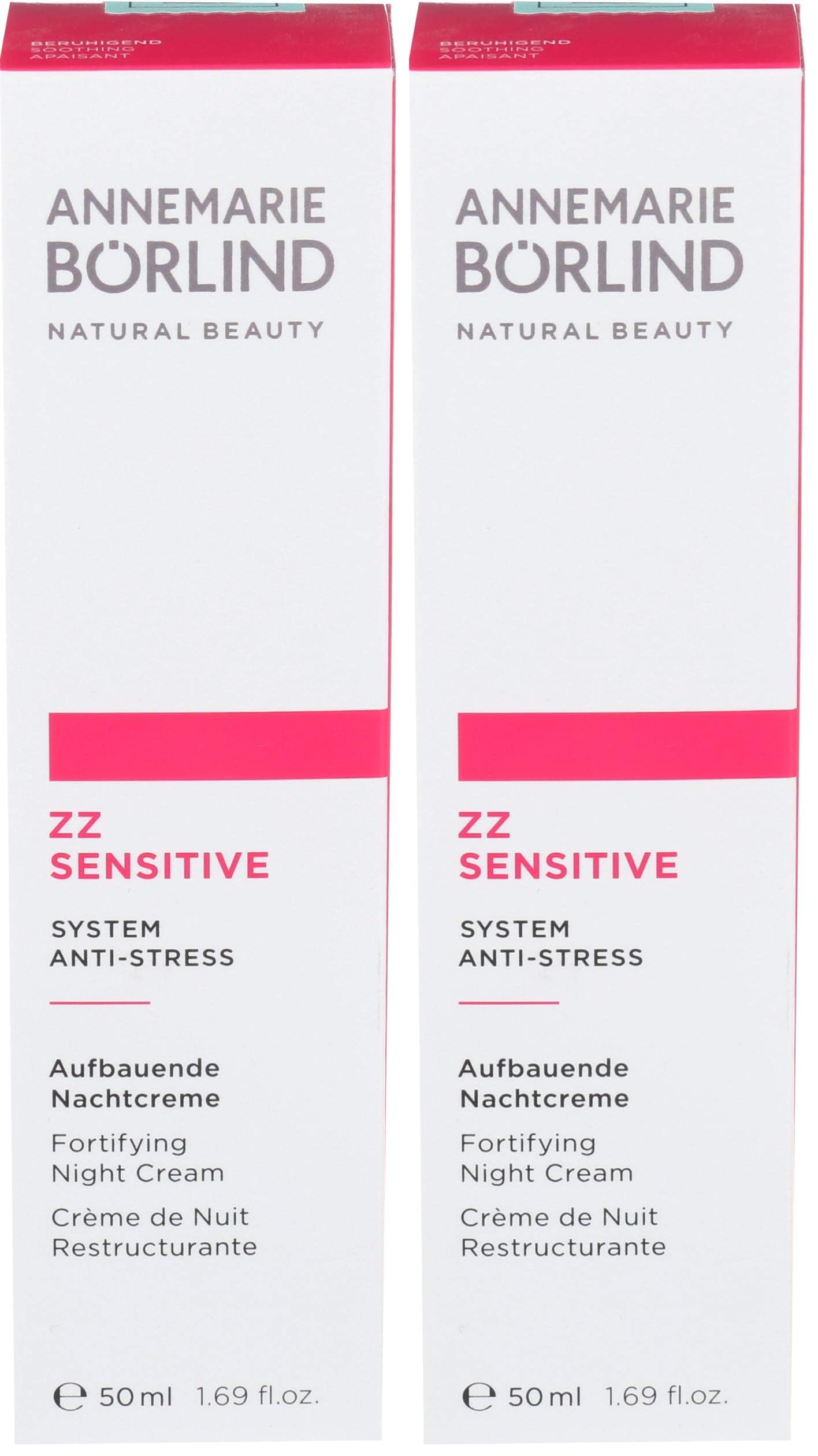 ANNEMARIE BÖRLIND ZZ Sensitive Femme/Women, Fortifying Night Cream, 50 ml (Packung mit 2)