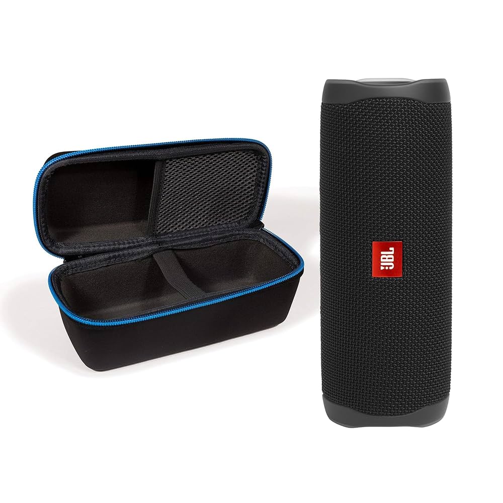 JBL FLIP5 スピーカー ブラック Amazon.com: JBL Flip 5 (Black) + Bundle with divvi