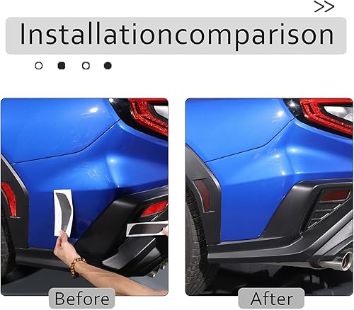 Miniatura 10 de CHEAYAR Película de luz trasera precortada de tinte de humo compatible con Subaru WRX 2022 2023, calcomanía de película de tinte de luces traseras,