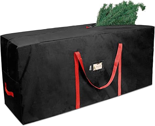 RICHIE Bolsa de almacenamiento para árbol de Navidad de 7.5 pies, se adapta a árboles artificiales de hasta 7 pies, bolsa Oxford 600D para árbol de