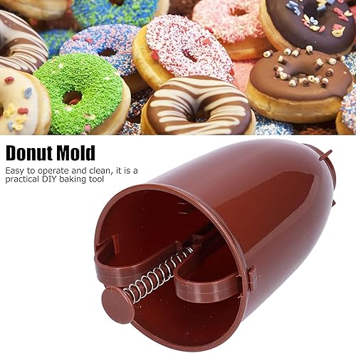 Miniatura 2 de Máquina de donas, 2 piezas de moldes para donas de bricolaje, mini donas, dispensador manual para donas, donas, pastel, herramienta para hacer donas