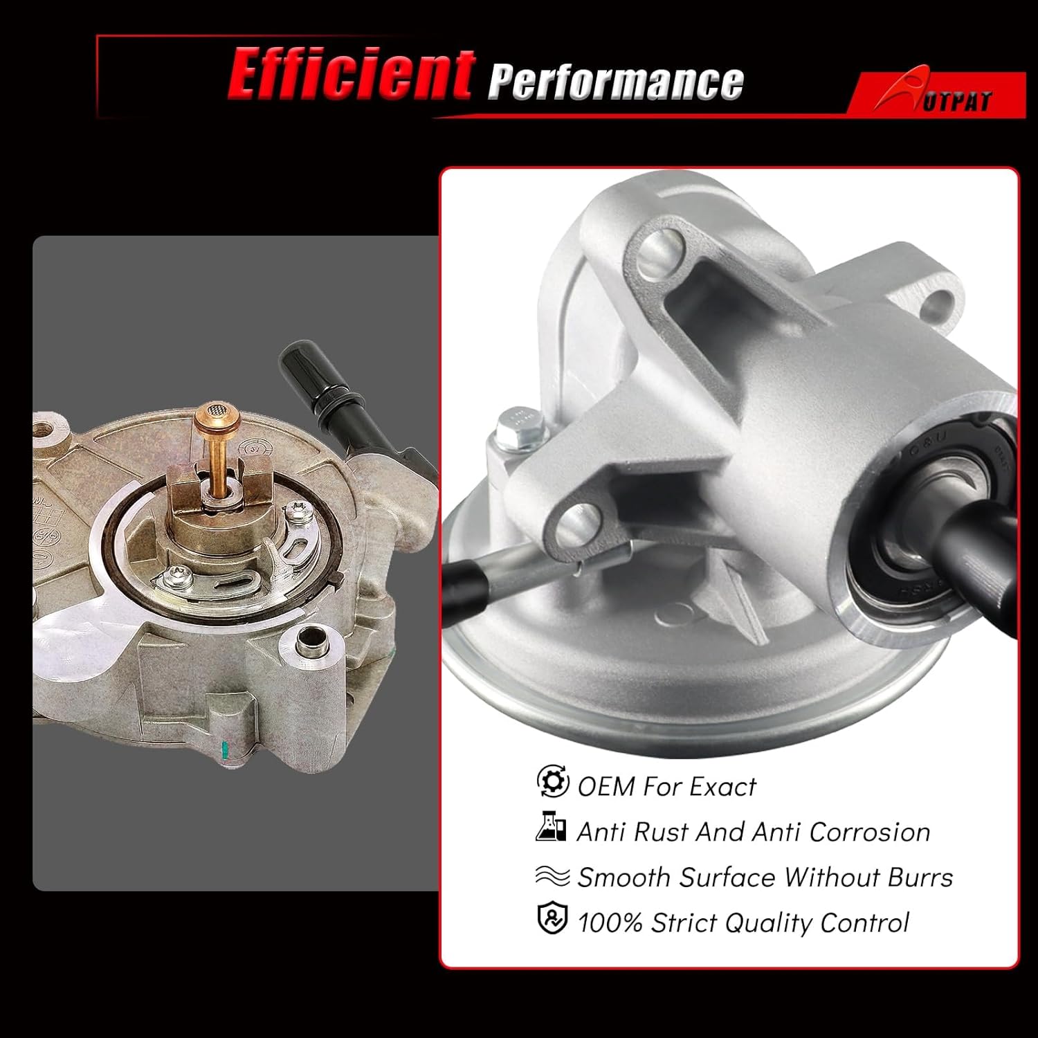 Vacuum Pump 904-862 for:-Isuzu NPR 1995-2003 5.7L, 2003-2018 6.0L, 2005-2019 6.0L HD, for:-Isuzu NPR HD Gas V8 L96 LQ4 L31 LQ4 L05 L96 LQ4 Crew CAB, Replace OE# 97241035 8972410351 290KT00020