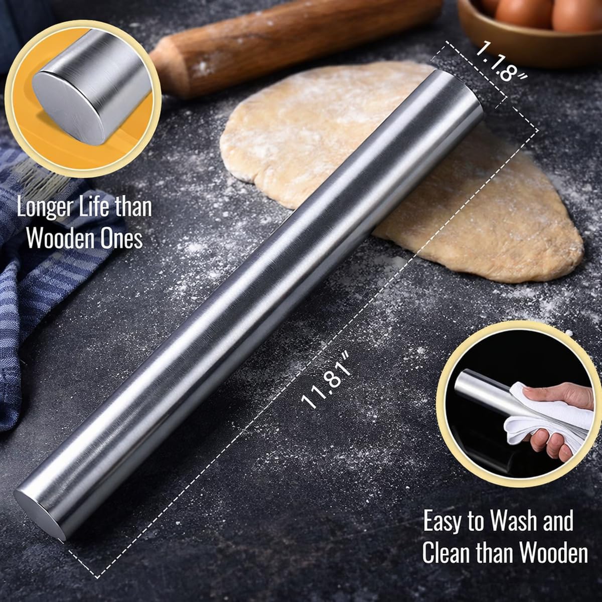 Stainless Steel Cutting Board - Durable & Hygienic -5 Stainless Steel Cutting Board - Durable & Hygienic -5