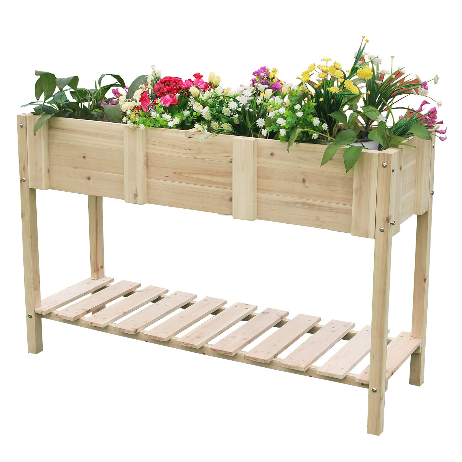 Buy SFJC Gardening Standing Growing Bed,Raised Garden Bed with Legs