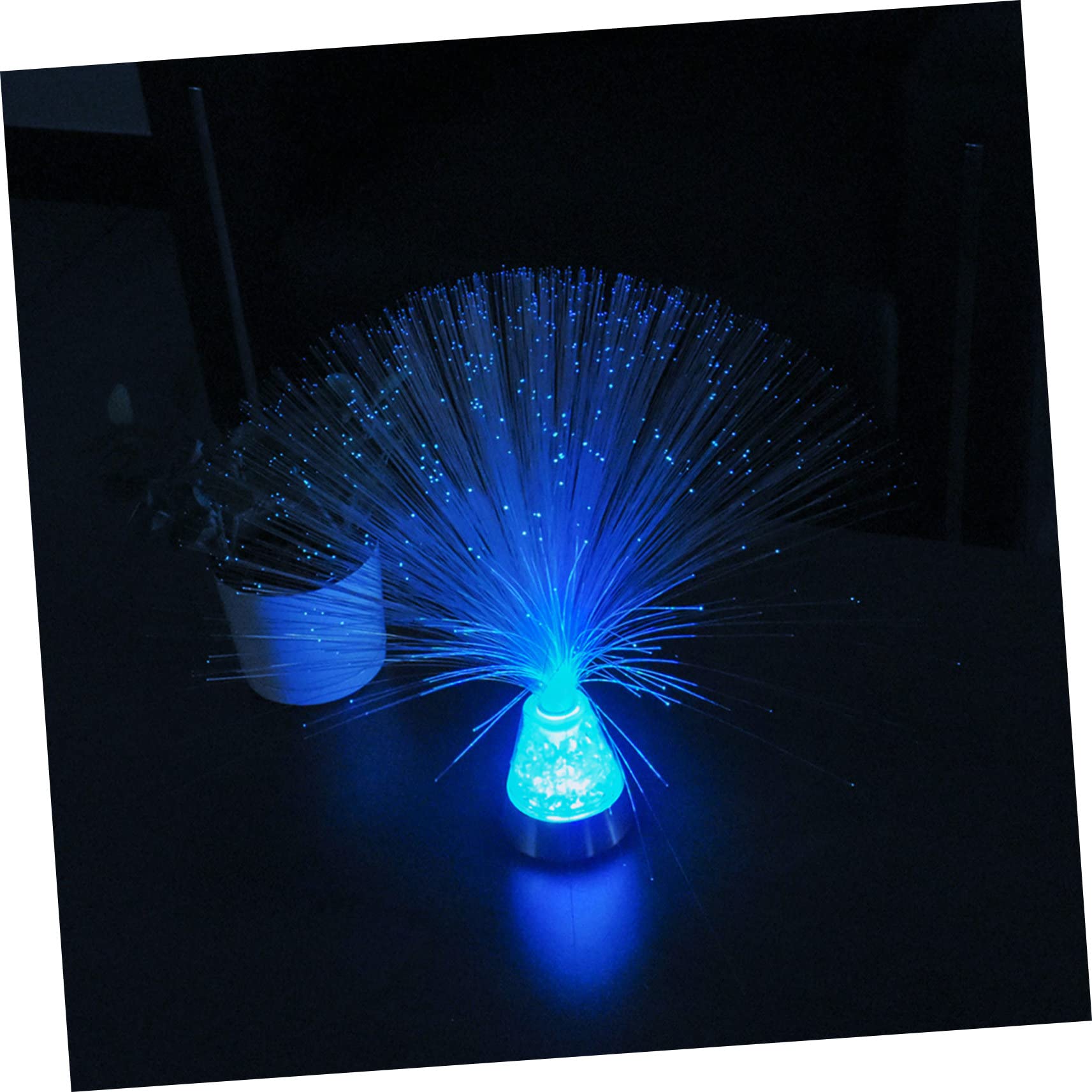 SEWACC Fiber Optic Color Changing Light Lamp Battery USB Powered for Home Party Wedding Holiday Unique Gypsophila Design for Warm Atmosphere