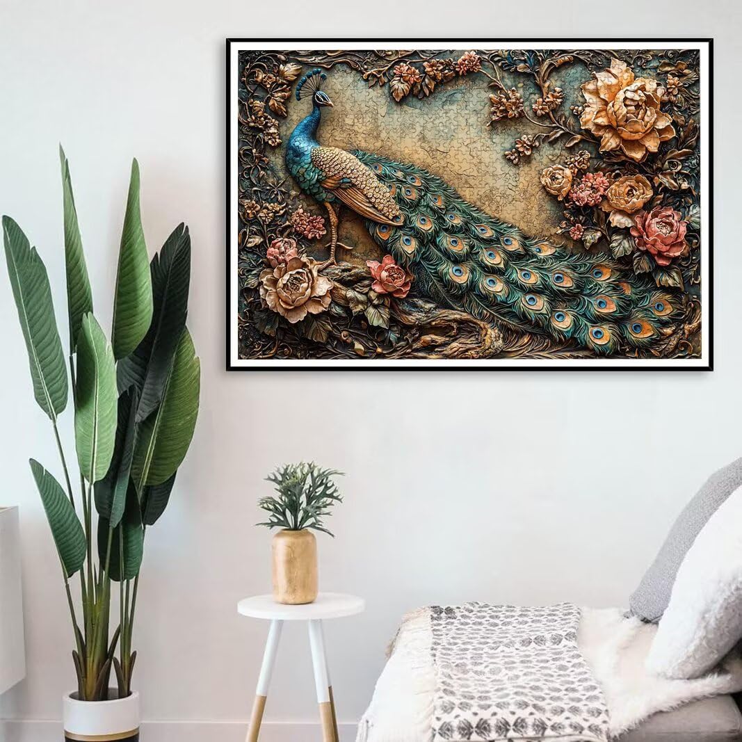 Puzzle Pavone, Puzzle 2000 Pezzi Adulti per Decor, Regalo Donna/Uomo -8710
