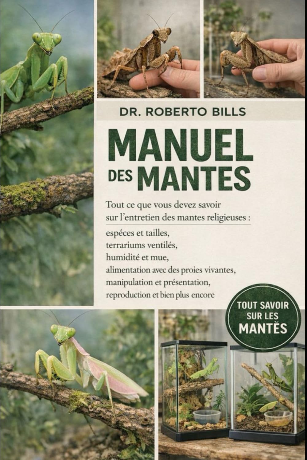 MANUEL DES MANTES: Tout ce que vous devez savoir sur l'entretien des mantes religieuses : espèces et tailles, terrariums ventilés, humidité et mue, ... reproduction et bien plus enco...