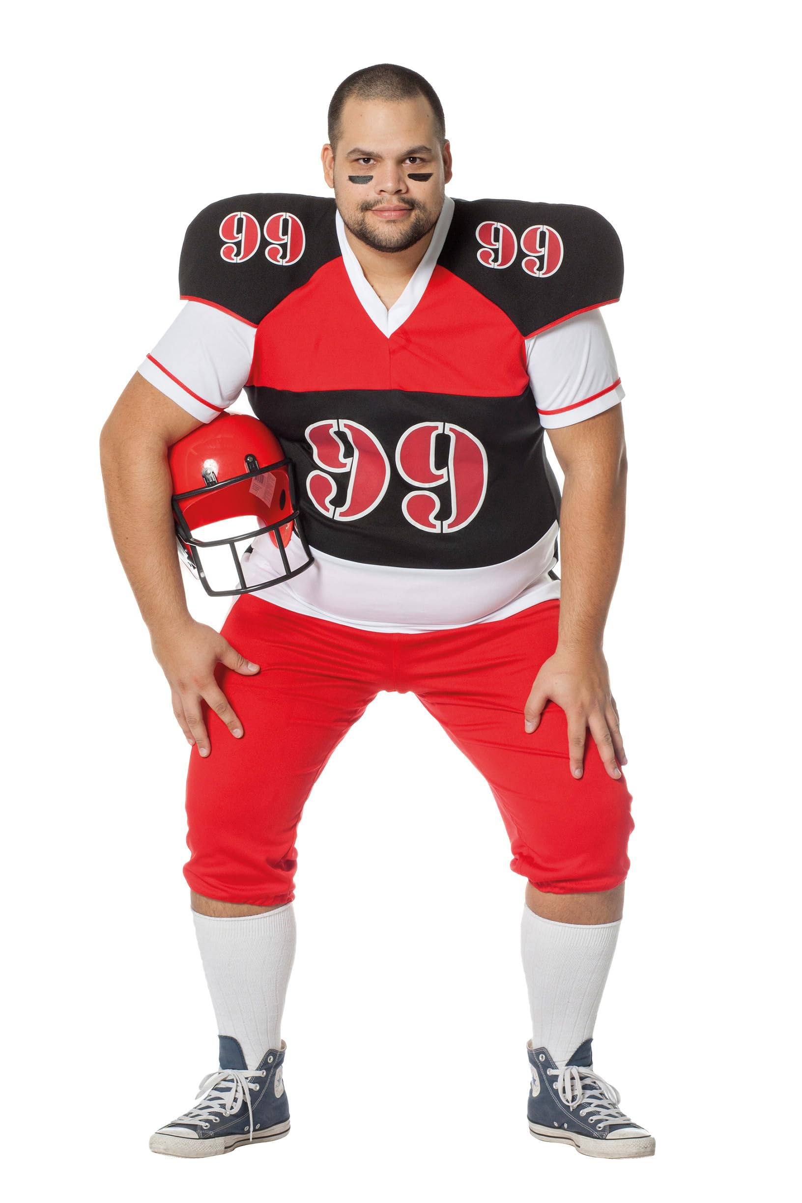 WILBERS & WILBERS 5939 American Football Costume for Men, 2-Piece with Shirt and Trousers, Sportsman Fancy Dress for Carnival, Size 64