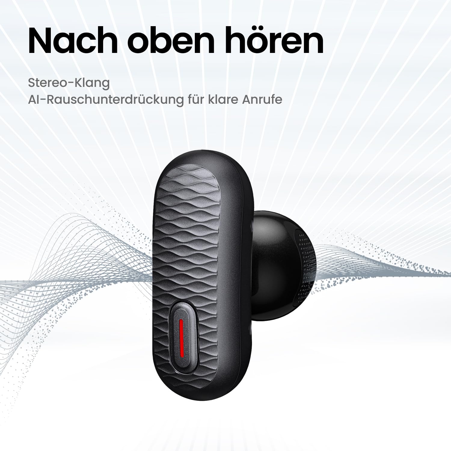 Amazfit Up Bluetooth Kopfhörer, Kabellose Open-Ear-Ohrhörer mit Touch-Steuerung, IPX4 Wasserfest & Schweißresistent, KI-Rauschunterdrückung, Ideal für Sport & Laufen, Kompatibel mit Android & iPhone