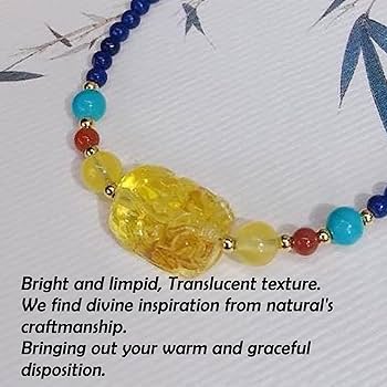 Amazon.co.jp: 風水貔貅ブレスレット 天然宝石ラピスラズリ