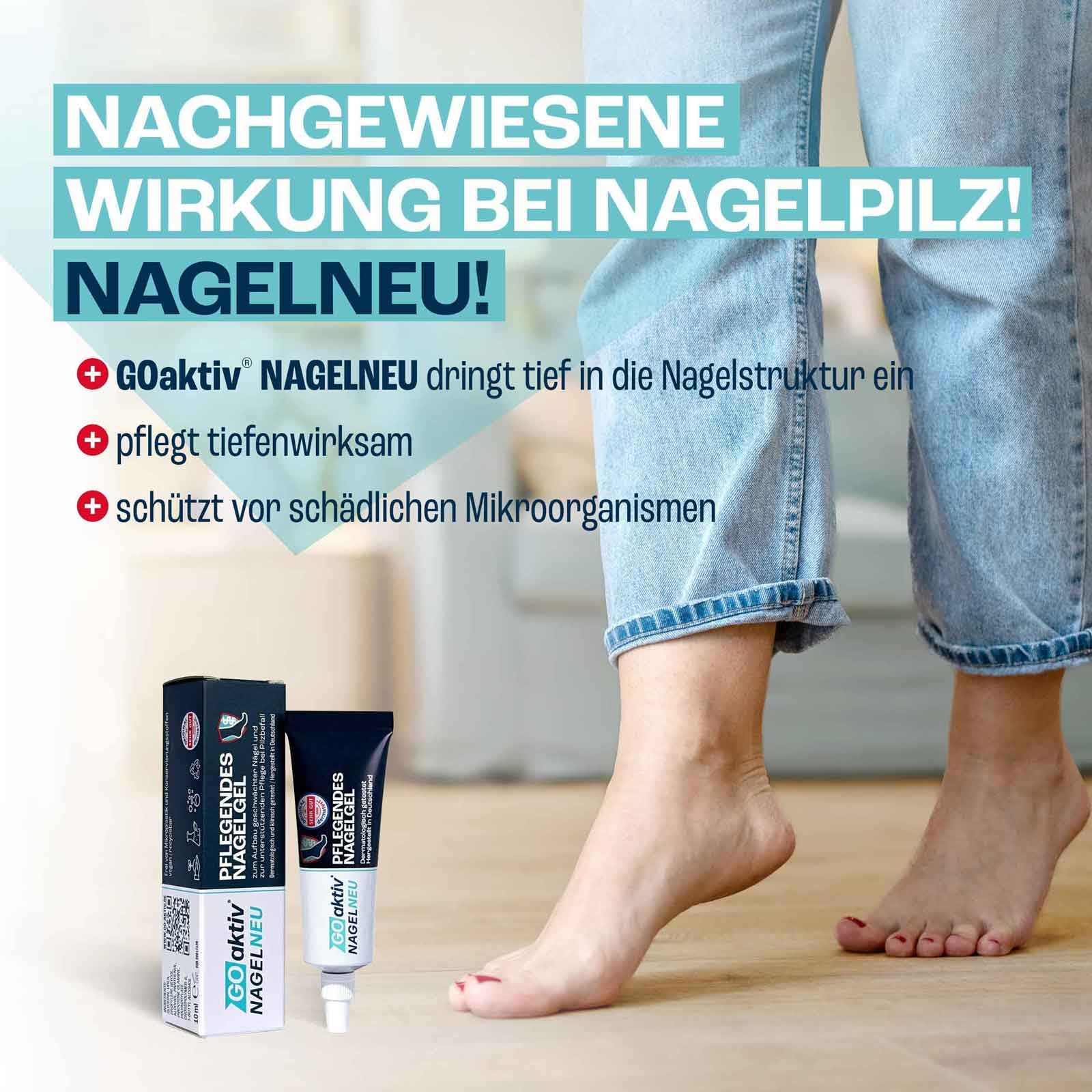 GOaktiv® NAGELNEU 3x 10ml | Nail Care | Pflegendes Nagelgel