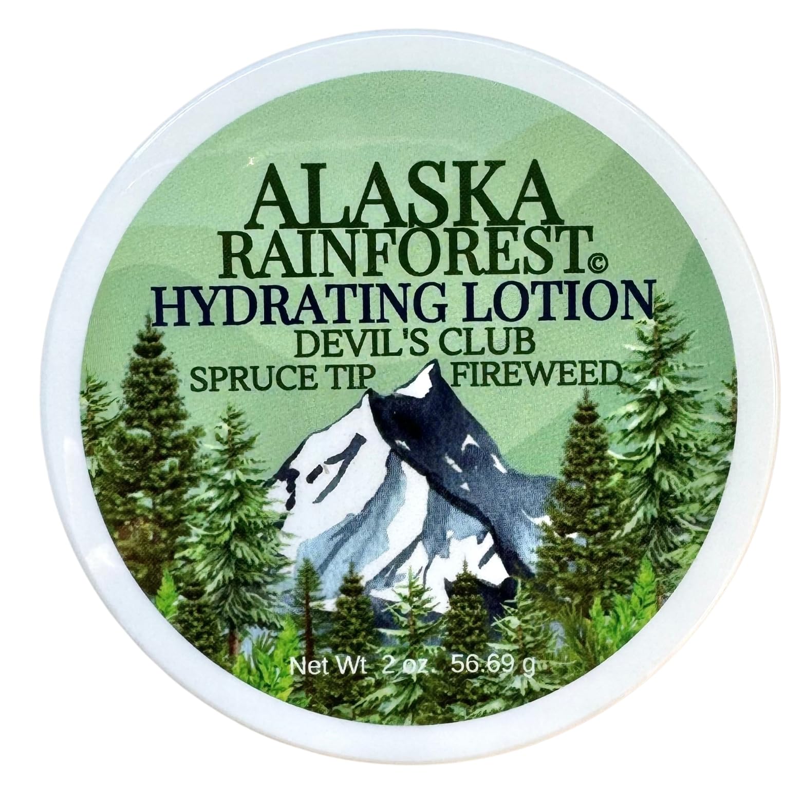 Snowy Summit Alaska Rainforest Lotion - Luxurious Full Body Lotion - Natural Moisturizing Body Lotion with Alaskan Devil's Club & Fireweed Oils - Comprehensive Skincare Solution for All Skin Types