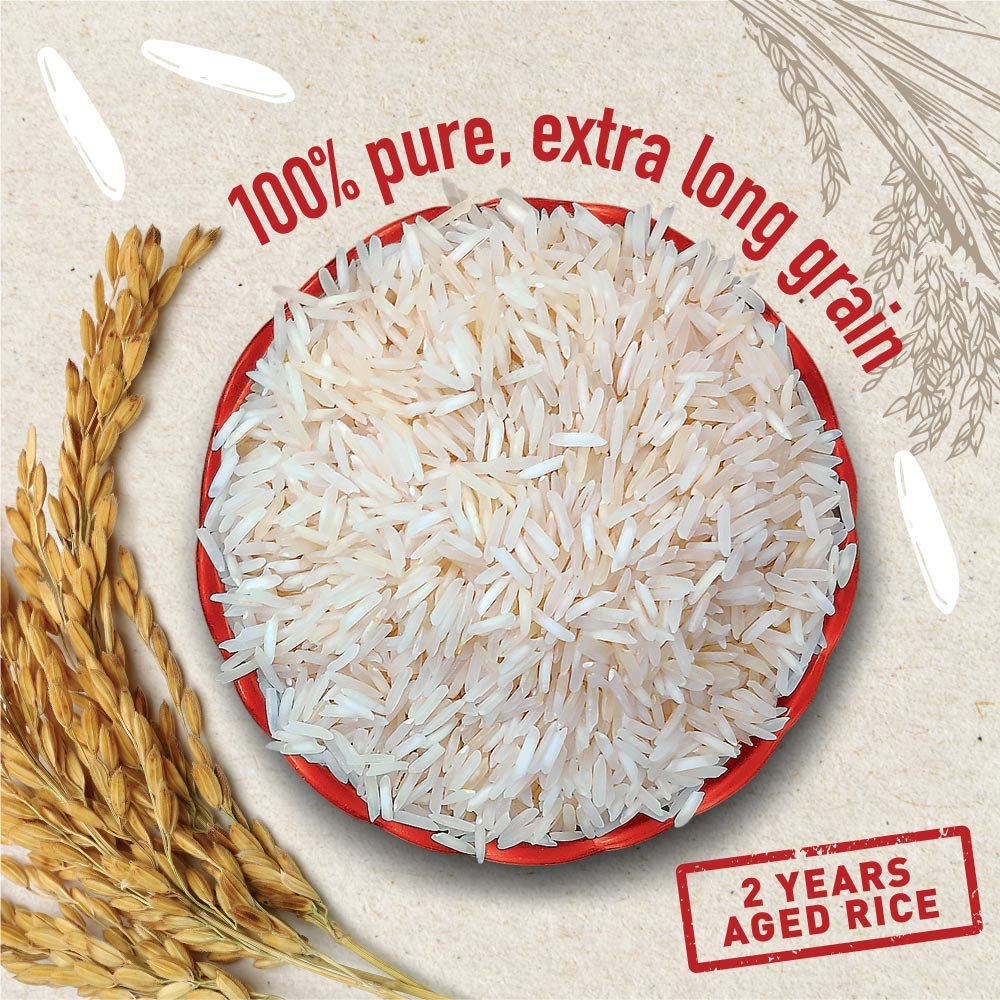 INDIA GATE Select Premium Basmati Rice Aged Rice with Extra Long