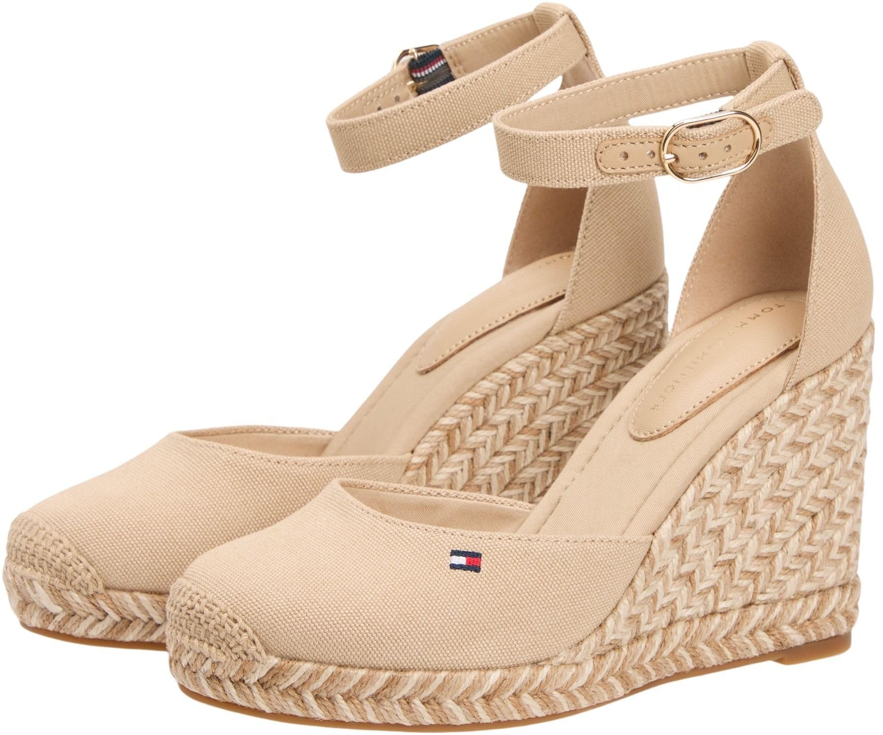 Tommy Hilfiger Flag High Wedge Espad Closed Toe Fw0fw09225, Espadrillas Zeppa Donna