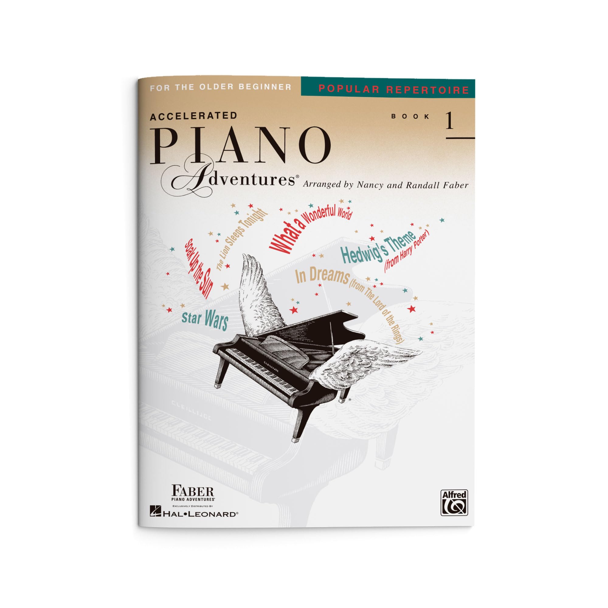Accelerated Piano Adventures: Popular Repertoire - Book 1 | Easy Piano for Older Beginners | Movie & Pop Hits Songbook for Primer to Level 1 | Faber Piano Method Book for Teens and Adults Paperback – January 1, 2005