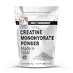 It\'s Just! - Creatine Monohydrate Powder, Pure Creatine Powder, Made in USA, 3rd Party Lab Tested, 5g Per Serving, Scoop Included, No Fillers, No Added Flavor (Unflavored, 500g / 100 Servings)