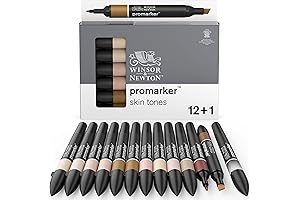 Winsor & Newton ProMarker 12-piece Skin Tones Set for Artists