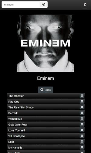Music Select – vue 4