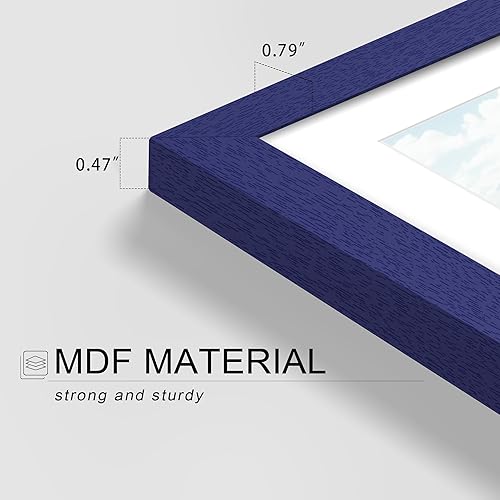 Miniatura 202 de Picrit - Juego de 12 portarretratos de 5 x 7 pulgadas para colgar en la pared o exhibir sobre una mesa, para fotos de 4 x 6 con paspartú o 5 x 7