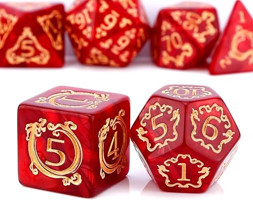 Miniatura 8 de Juego de dados poliédricos PJOY de 11 piezas para Dungeons and Dragons (D&D) y Pathfinder RPG
