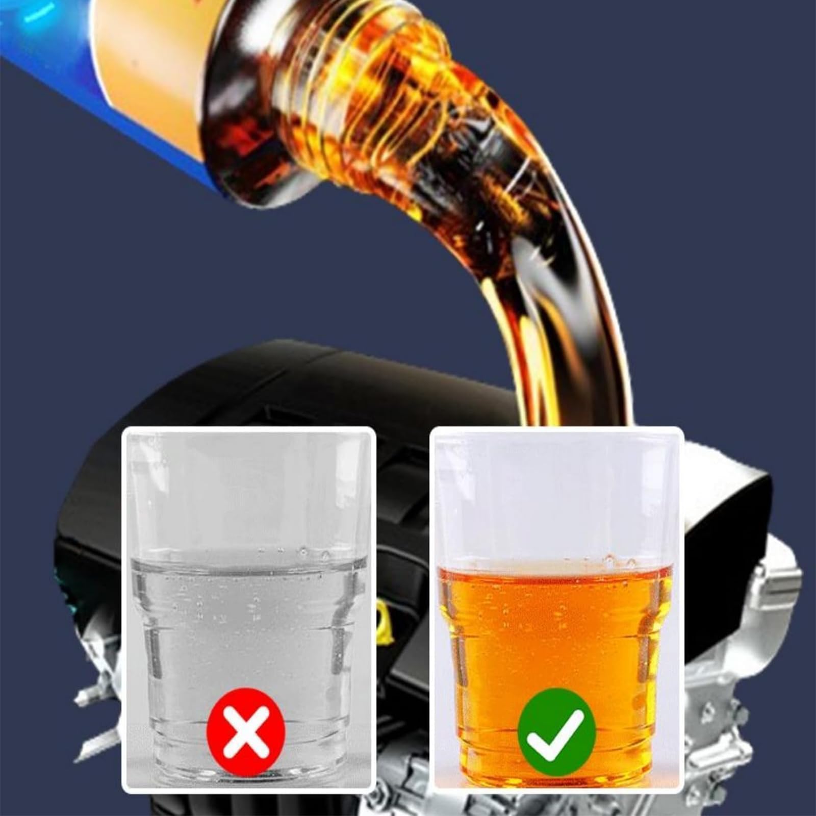 Engine Carbon Removal Repair Agent, Aneedtools Highly Effective Engine Anti-Wear Protectant, Noise Reduction and Anti-Shaking, Improving Fuel Efficiency and Power. (3pcs)