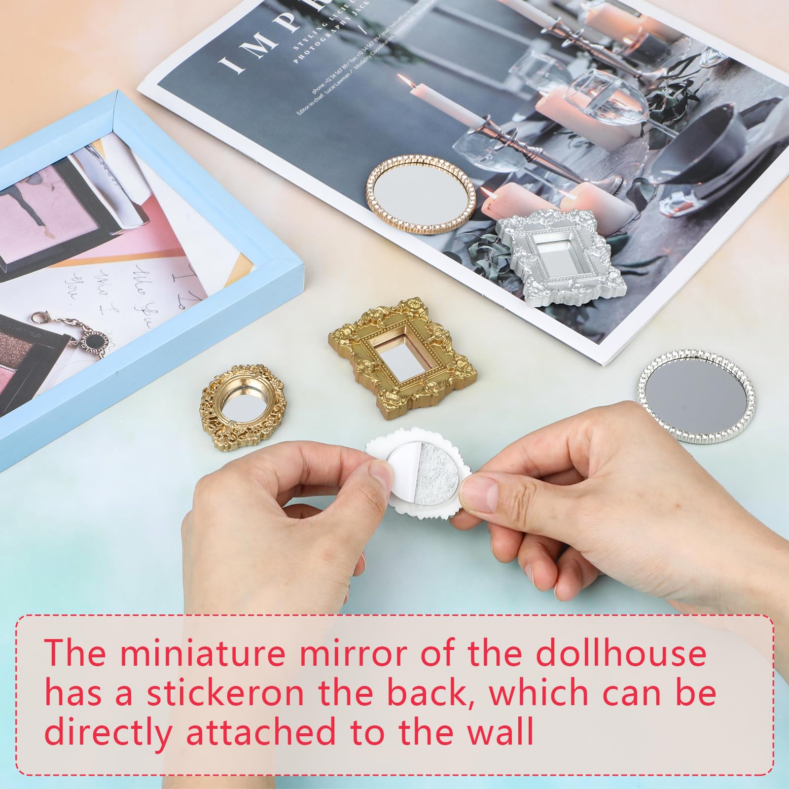 1/12 SET CASA Delle Bambole In Legno Mini Camera Da Letto Mobili - Foto 3