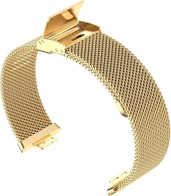 FitTurn Compatible with Huawei Watch Fit Band Stainless Steel Mesh Metal Watch Band Replacement Band Bracelet Wristband Strap for Huawei Watch Fit Men Women