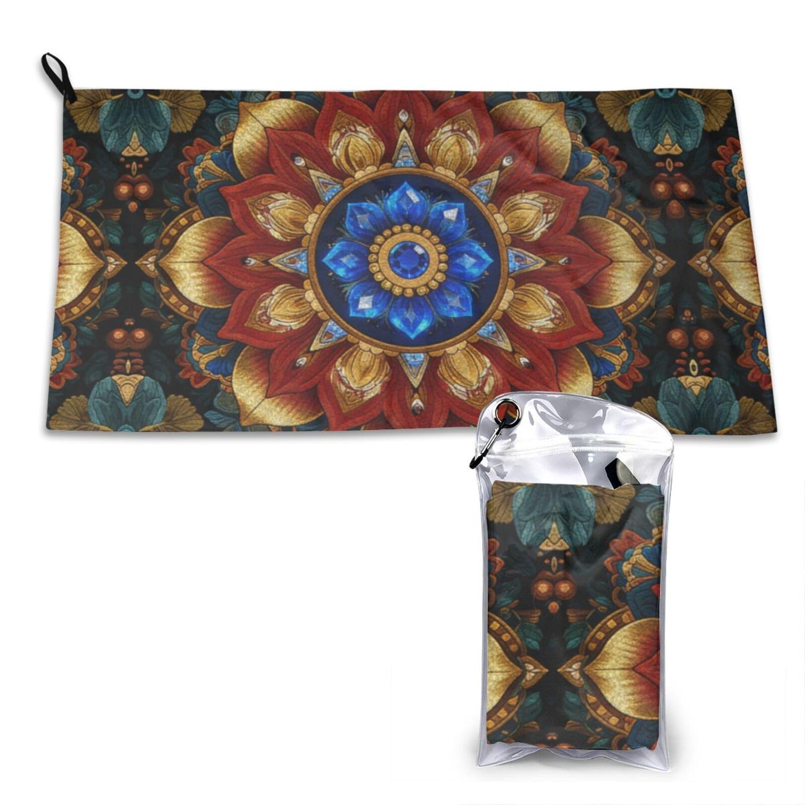 DUYKIMQW Distant Mountains Print Quick Dry Towel 16x31.5in White