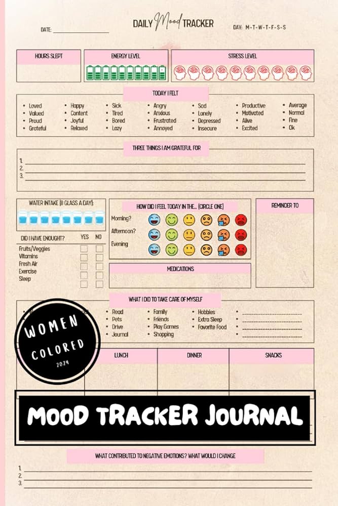 bipolar-mood-tracker-for-women-colored-journal-daily-mental-health-wellness-diary-with-60-prompts-for-relieving-anxiety-depression-for-girls-boussada-khaled-amazon-com-books for Free Printable Bipolar Mood Chart Bipolar Mood Tracker For Women: Colored Journal daily Mental Health & Wellness Diary With 60 Prompts For Relieving Anxiety,Depression for girls: Boussada, Khaled: Amazon.com: Books for Free Printable Bipolar Mood Chart