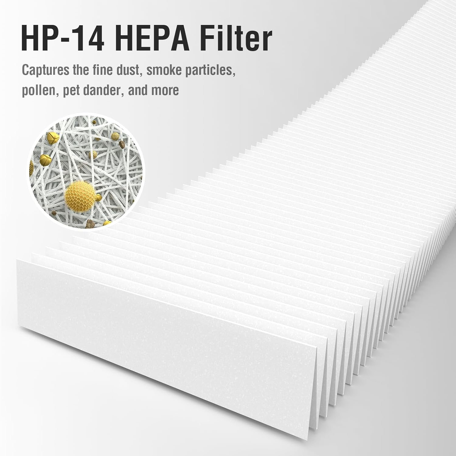 2 Pack 240 Replacement Filter Compatible with Puro 240 Air Purifier, 3-in-1 Air Purifier Filter with Activated Carbon Filters