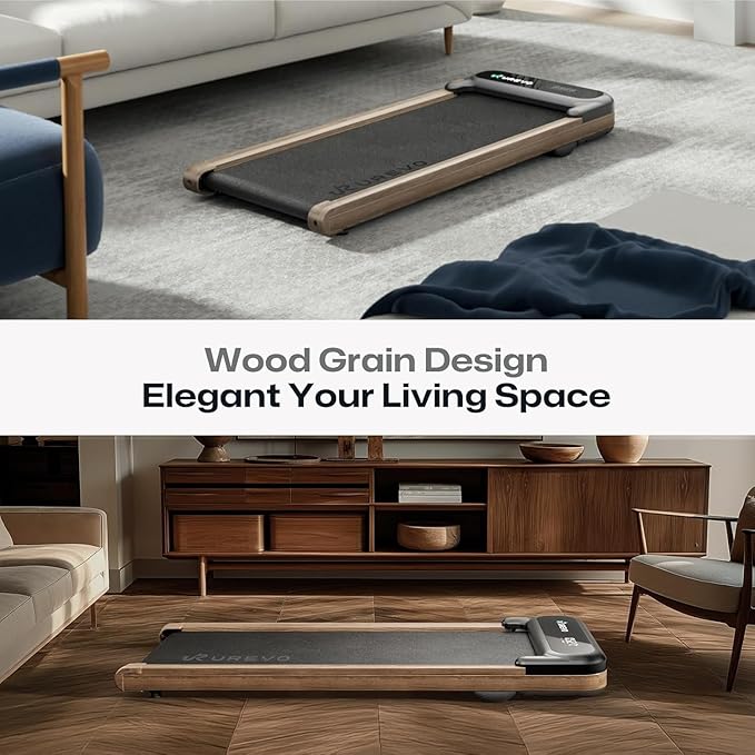 Caminadora Eléctrica Plegable 2.5HP Inclinación Madera miniatura 4