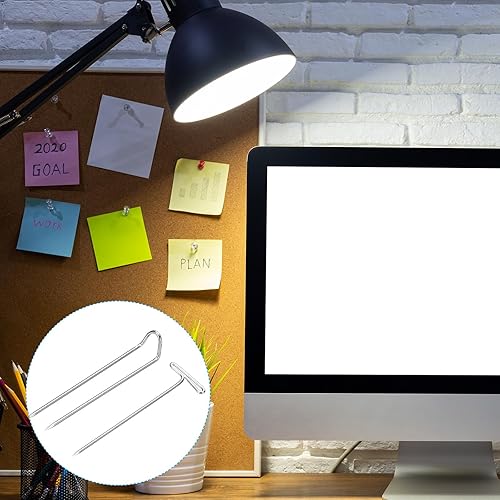 Miniatura 6 de PATIKIL Juego de alfileres de costura, 100 piezas de pasadores de acero inoxidable con pasador en T de 1.5 pulgadas y pasadores en U de 1.5 pulgadas