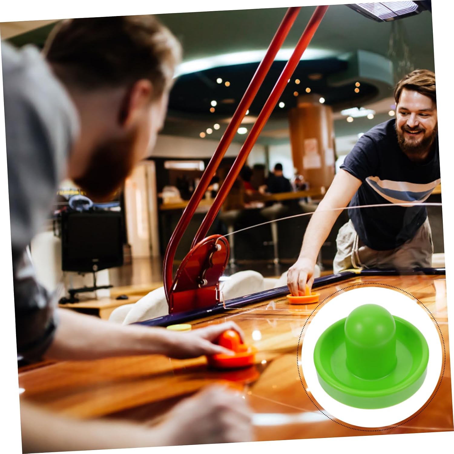 Air Hockey Pusher Set with Pucks Durable Accessories for Game Tables Ergonomic Design for Enhanced Play Experience Replacement for Lost Worn Equipment