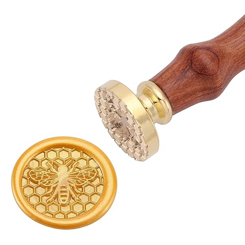 Miniatura 2 de Yopyion - Sello de sello de cera con diseño de luna y mariposa, para cartas de boda, invitaciones, sobres, embalaje de regalo