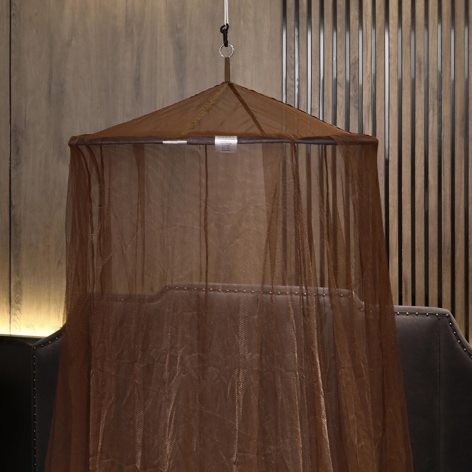 ZIQINPSQ Bed Canopy,Fine-mesh mosquito screen, insect screen, Hanging Bed Net Cover, including mounting material - Image 4