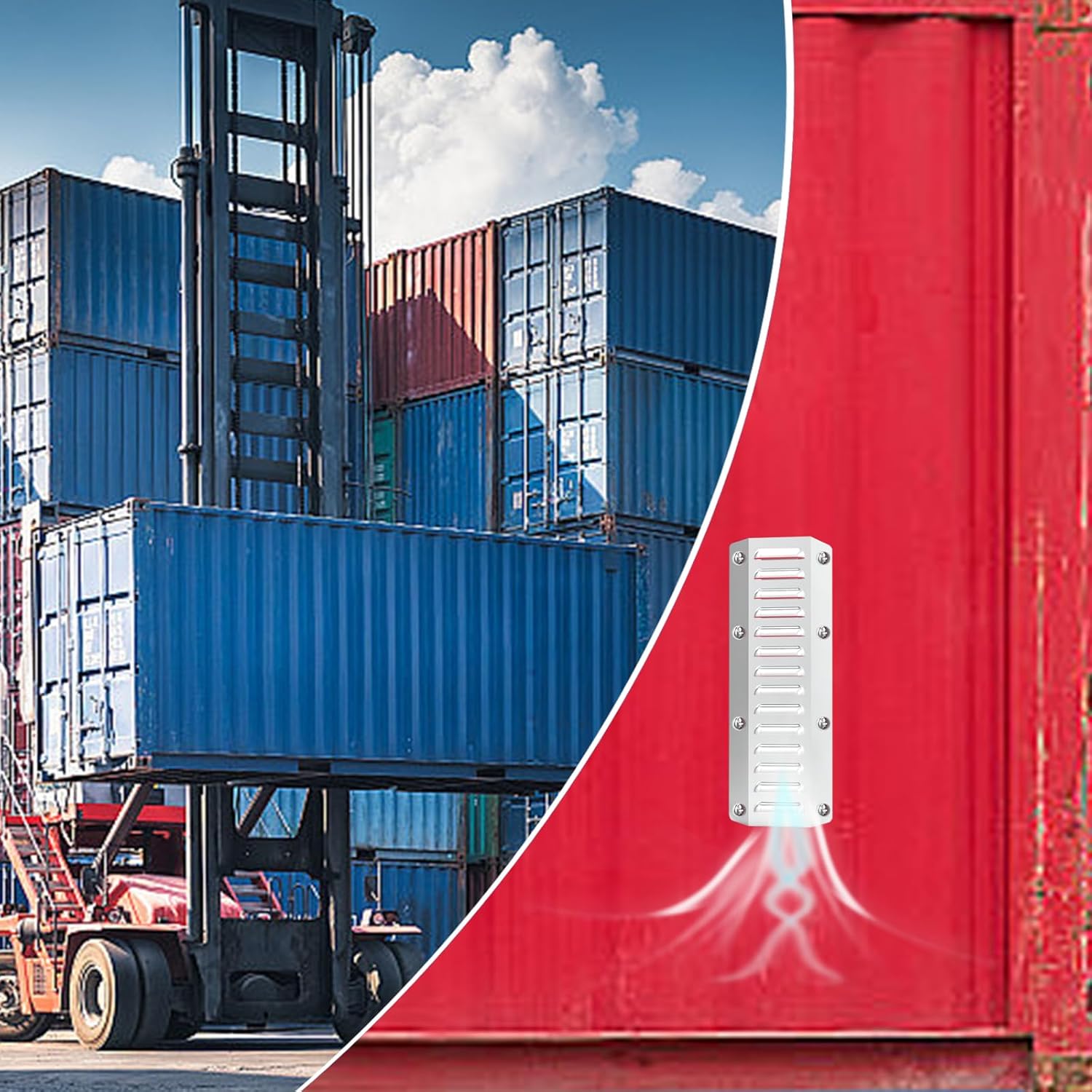 Shipping Container Vent，Shipping Container Accessories，for Shipping Container House Cross Flow Ventilation，Reduce Heat & Condensation with Maximum Airflow (4 Pack)