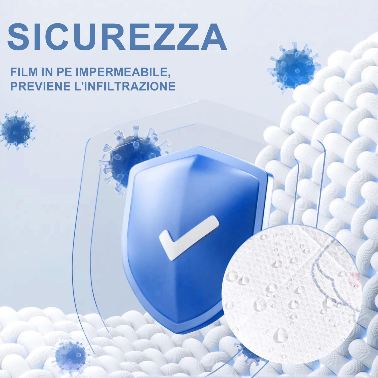 Copriwater Monouso CUEMOON - 30 Pezzi Antibatterici Per WC Casa E Pubblico