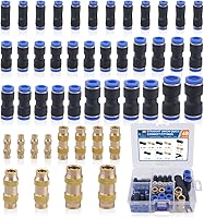Vista 9 de 32 piezas de accesorios de línea de freno de aire de latón DOT surtido de 1/4" 3/8" 1/2" kit de accesorios de línea de aire de empuje para conectar