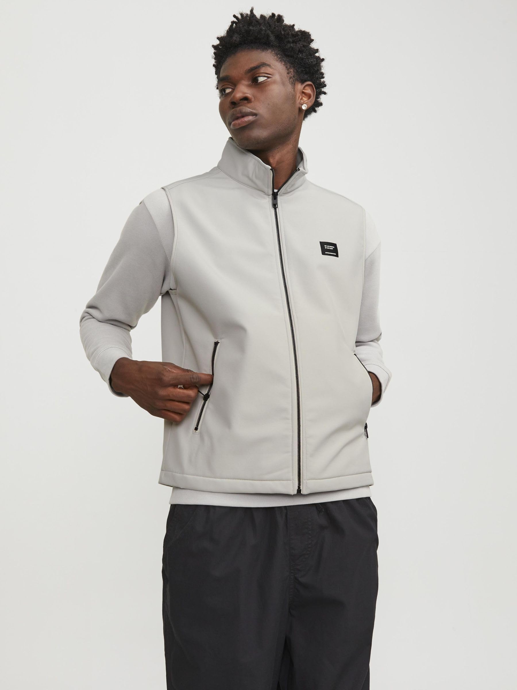 JACK & JONES Jjebasic Softshell BW Collar Noos Chaqueta para Hombre