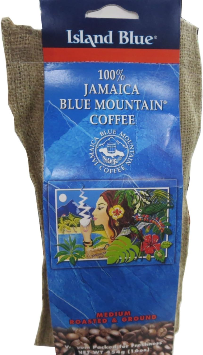100% Blue Mountain Ground Coffee - 3-16oz bags