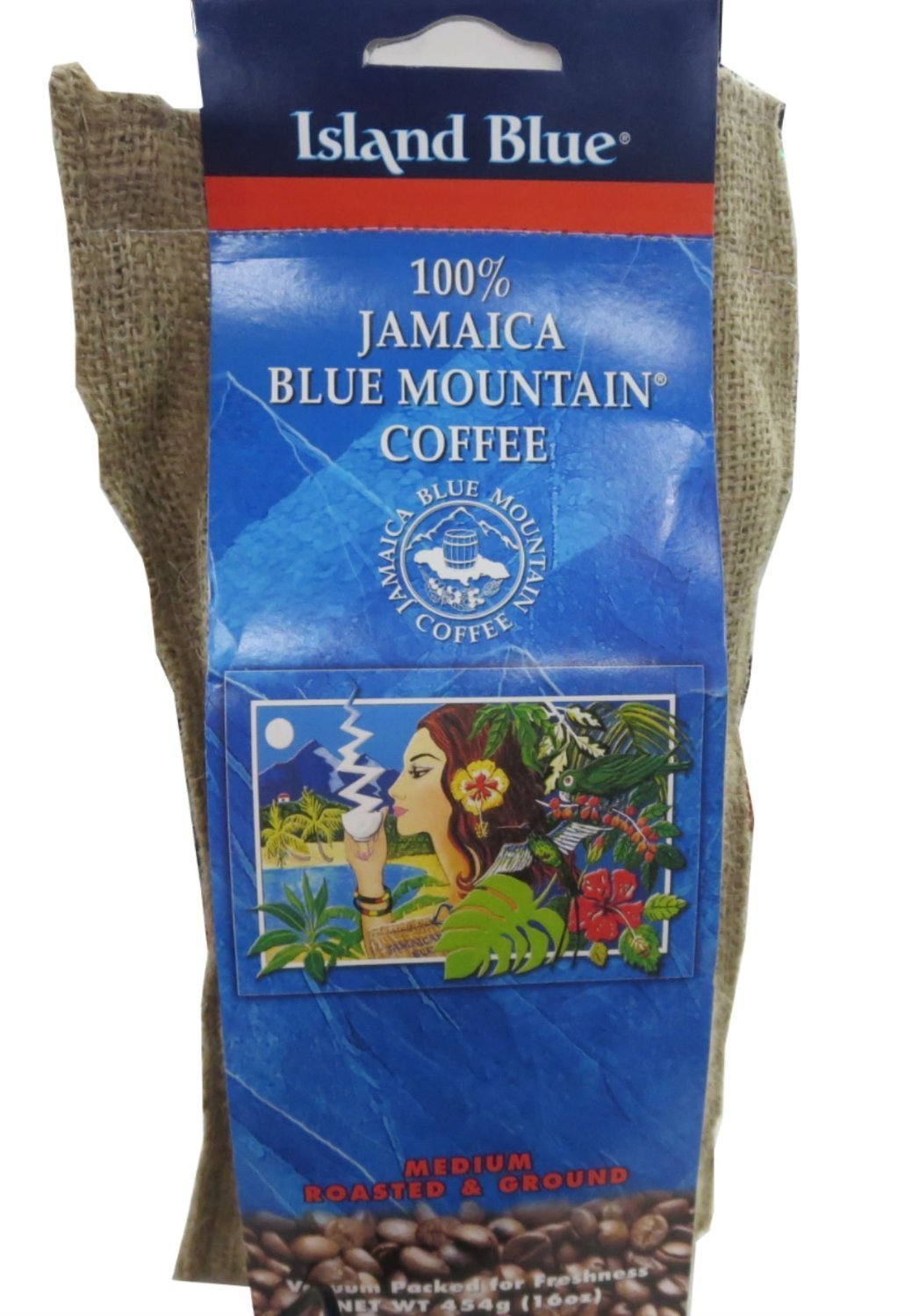 Island Blue -100% Blue Mountain Ground Coffee - 3-16oz bags
