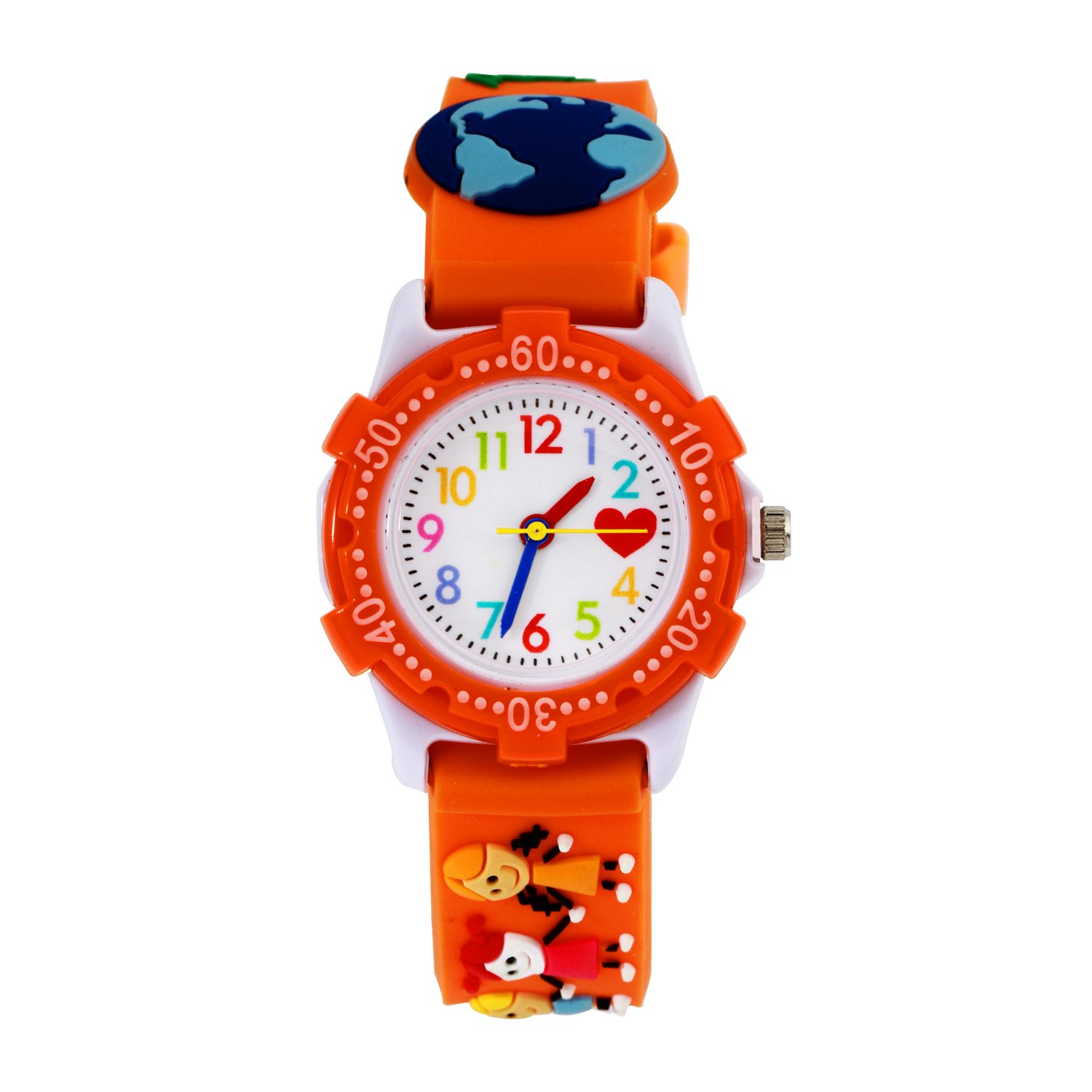 Kids Analogue Watches, Girls Time Teacher Toddler Watch Childrens Tell The Time Waterproof Teaching Toy Watches for Kids Girls